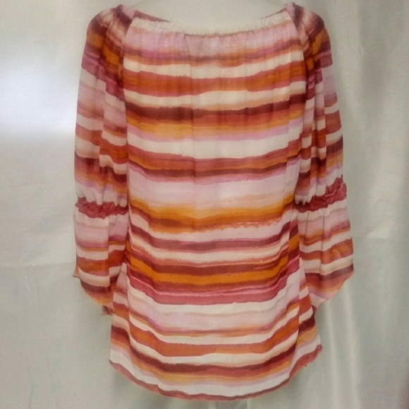 New Directions Multicolor Polyester Tunic Top - Picture 5 of 7